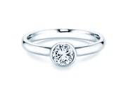 Solitärring Eternal in 9K Weißgold mit Diamant 0,75ct