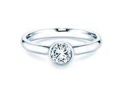 Solitärring Eternal in 9K Weißgold mit Diamant 0,75ct