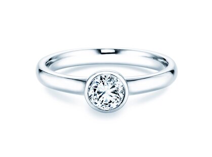 Solitärring Eternal in 9K Weißgold mit Diamant 0,75ct