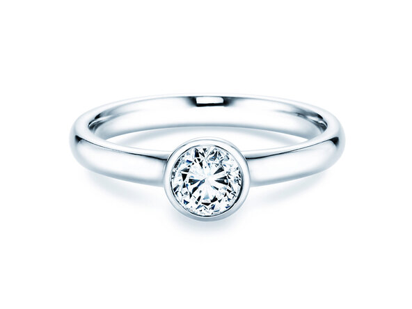 Solitärring Eternal in 9K Weißgold mit Diamant 0,75ct