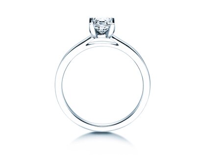 Diamantring Princess in Silber