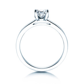 Diamantring Princess in Silber
