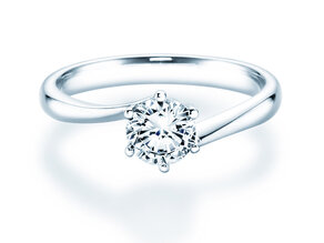 Solitärring Devotion in 9K Weißgold mit Diamant 0,75ct
