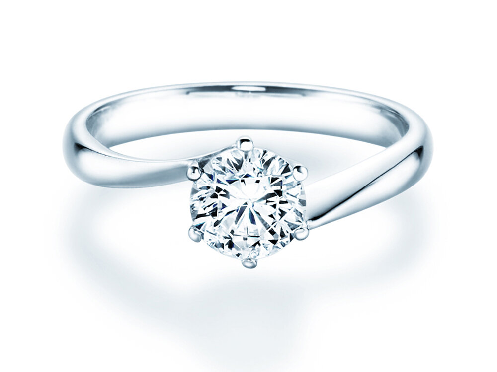 Solitärring Devotion in 18K Weißgold mit Labordiamant 2,50ct D/IF