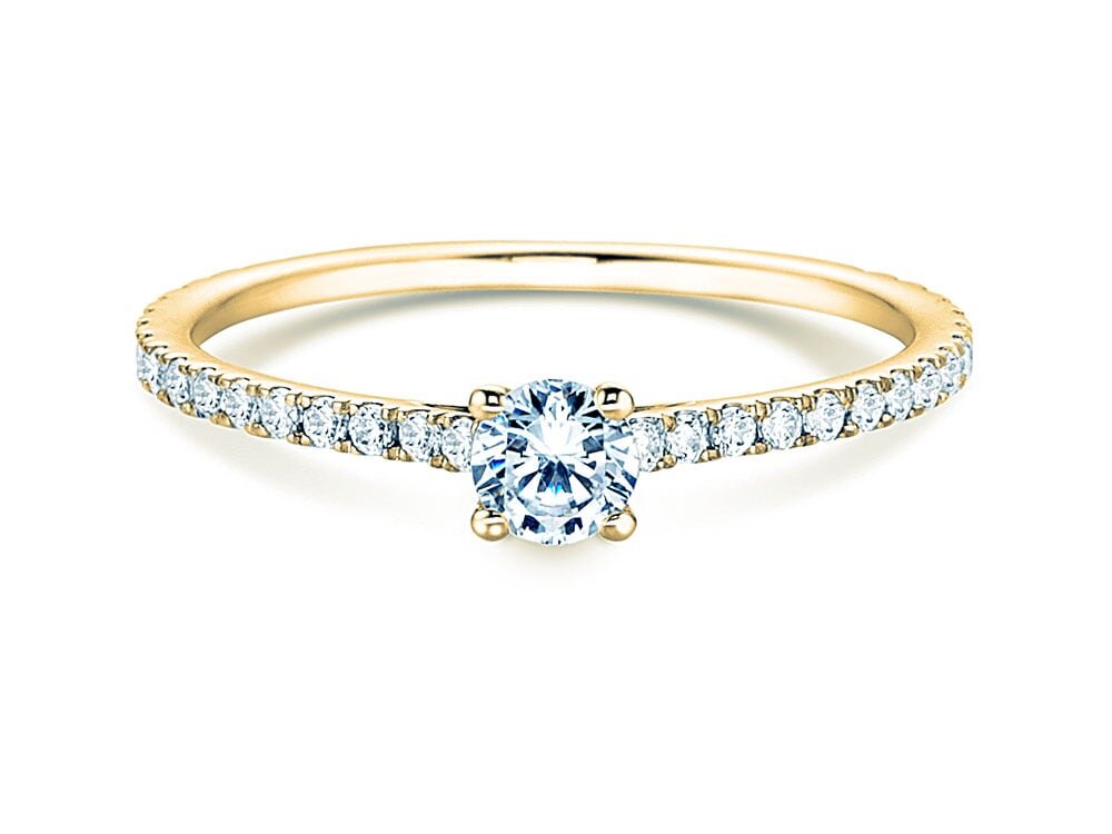 Diamantring Pure Diamond in 18K Gelbgold mit Diamanten 0,54ct G/SI