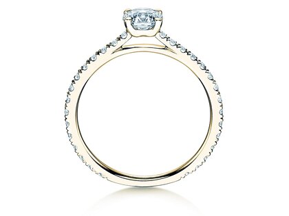 Diamantring Pure Diamond in 18K Gelbgold mit Diamanten 0,92ct G/SI