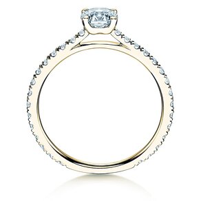Diamantring Pure Diamond in 18K Gelbgold mit Diamanten 0,92ct G/SI