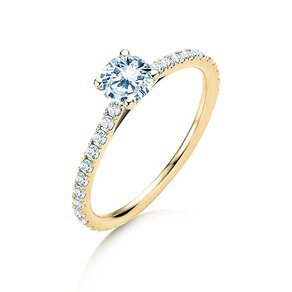 Diamantring Pure Diamond in 18K Gelbgold mit Diamanten 0,92ct G/SI