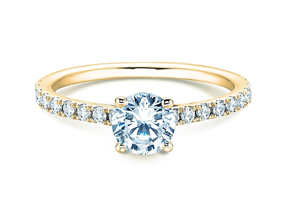 Diamantring Pure Diamond in 18K Gelbgold mit Diamanten 1,17ct G/SI