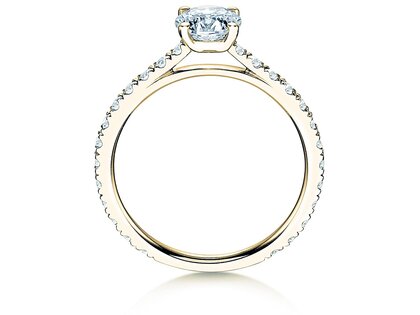 Diamantring Pure Diamond in Gelbgold