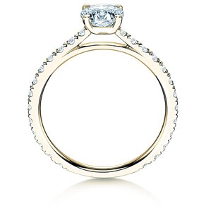 Diamantring Pure Diamond in Gelbgold