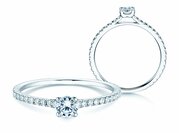 Diamantring Pure Diamond in 14K Weißgold mit Diamanten 0,49ct G/SI