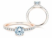 Diamantring Pure Diamond in Roségold