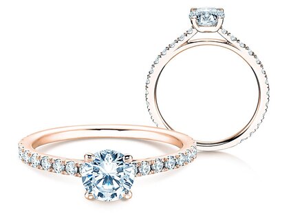 Diamantring Pure Diamond in Roségold