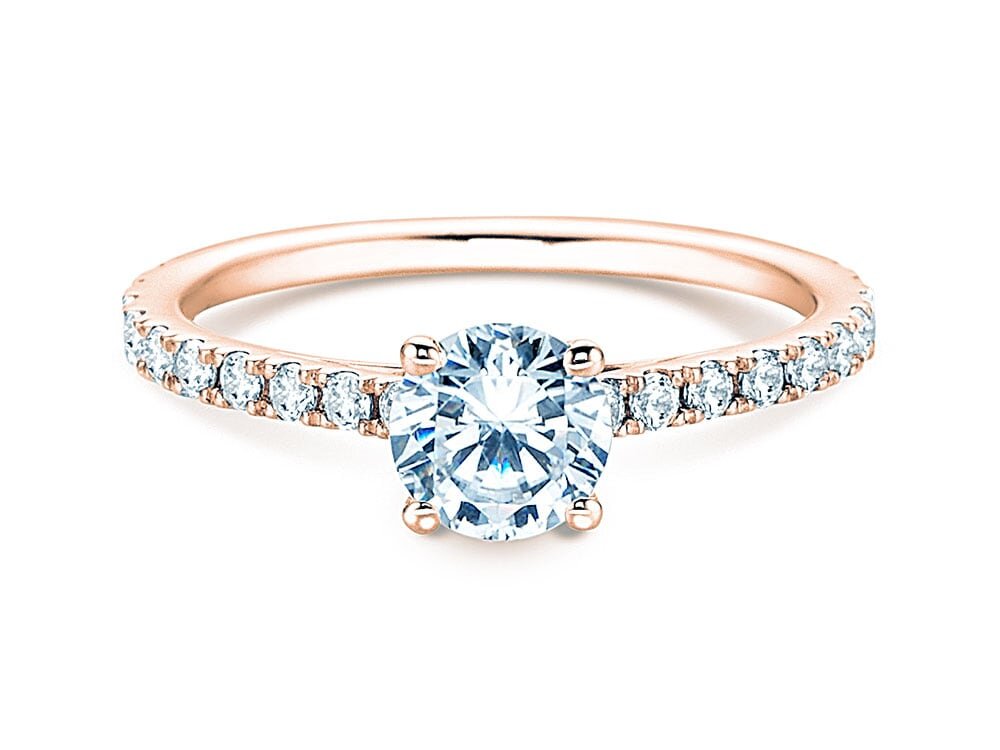 Diamantring Pure Diamond in 9K Roségold mit Diamanten 1,48ct G/SI