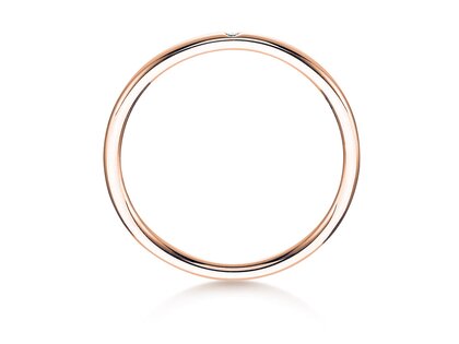 Solitärring Promise Petite in 14K Roségold mit Diamant 0,005ct G/SI