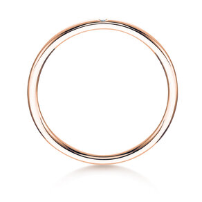 Solitärring Promise Petite in 14K Roségold mit Diamant 0,005ct G/SI