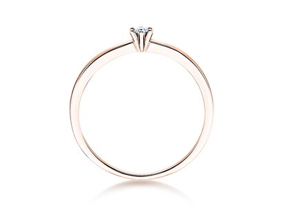 Solitärring Classic Petite in Roségold