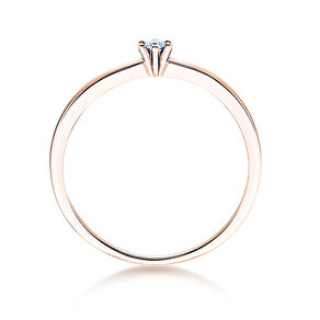 Solitärring Classic Petite in Roségold
