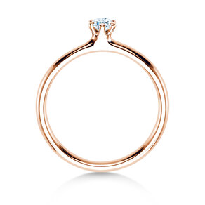 Solitärring Classic 6 in 14K Roségold