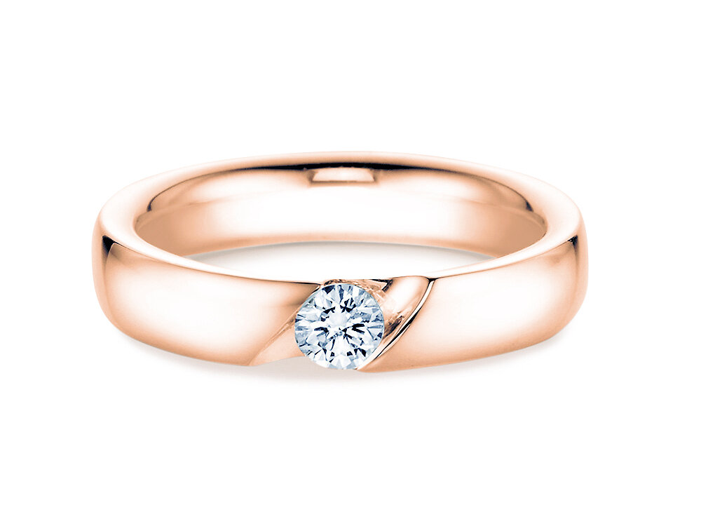 Spannring Italic in 14K Roségold