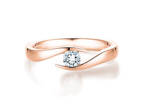 Spannring Twist in Roségold
