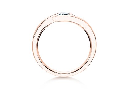 Spannring Twist in Roségold