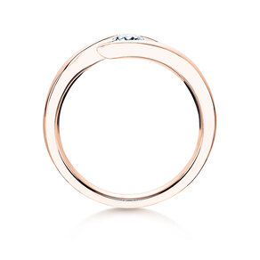 Spannring Twist in Roségold