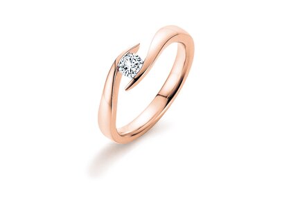 Spannring Twist in Roségold