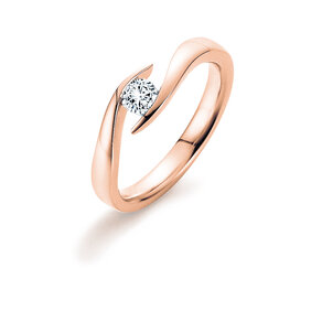 Spannring Twist in Roségold
