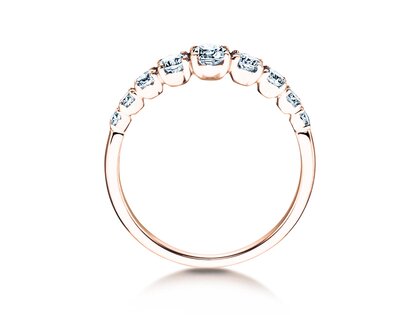 Diamantring 9 Diamonds in Roségold