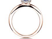 Farbsteinring Lovely in 9K Roségold mit Saphir 0,10ct und Diamanten 0,15ct