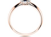 Farbsteinring Jolie in Roségold
