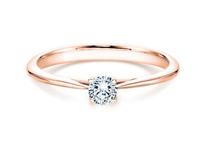 Solitärring Delight in Roségold