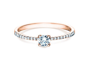 Diamantring Grace in 18K Roségold mit Diamanten 0,70ct