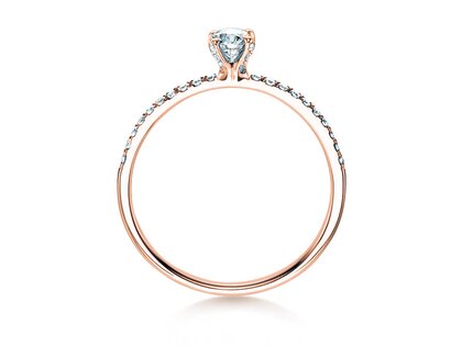 Diamantring Grace in 18K Roségold mit Diamanten 0,70ct