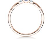 Farbsteinring Vivid Petite in Roségold