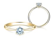 Solitärring Spirit in Gelbgold