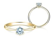 Solitärring Spirit in Gelbgold