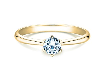 Solitärring Spirit in Gelbgold