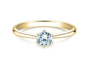 Solitärring Spirit in Gelbgold