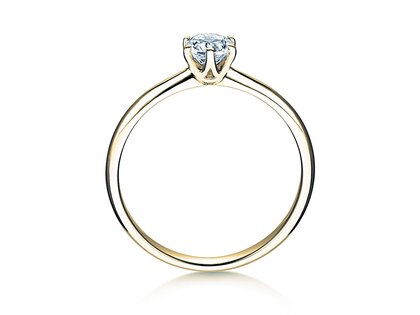 Solitärring Spirit in Gelbgold