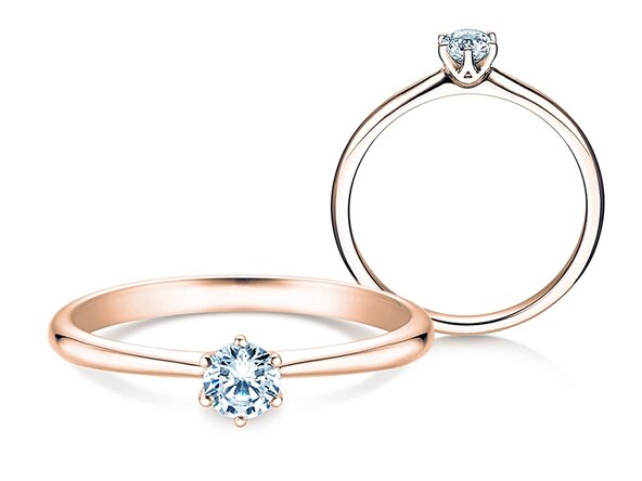Solitärring Spirit in Roségold