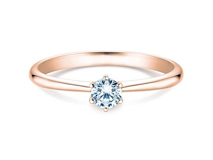 Solitärring Spirit in Roségold