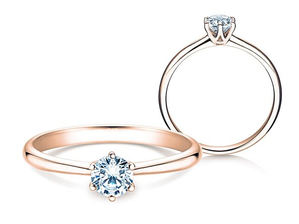 Solitärring Spirit in Roségold