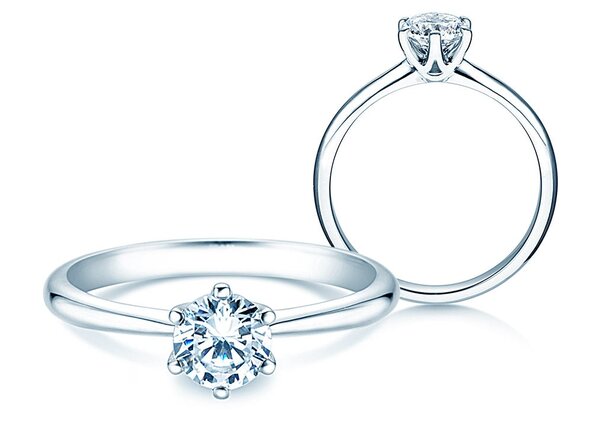 Solitärring Spirit in 9K Weißgold mit Diamant 1,00ct