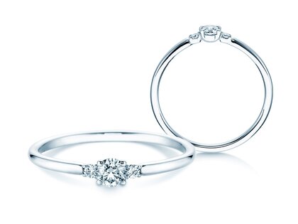 Ring Vivid Petite Diamond in Platin