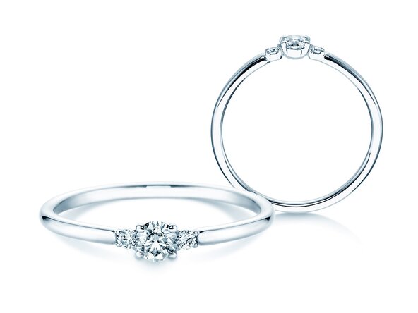 Ring Vivid Petite Diamond in Platin