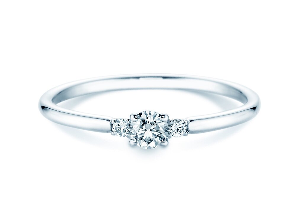 Ring Vivid Petite Diamond in 14K Weißgold mit Diamanten 0,20ct G/SI