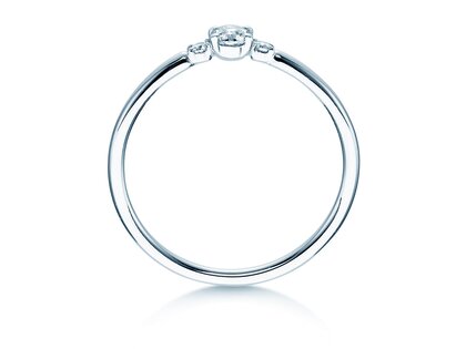 Ring Vivid Petite Diamond in Platin